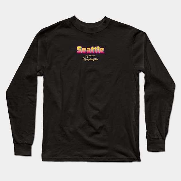 Seattle Long Sleeve T-Shirt by Delix_shop